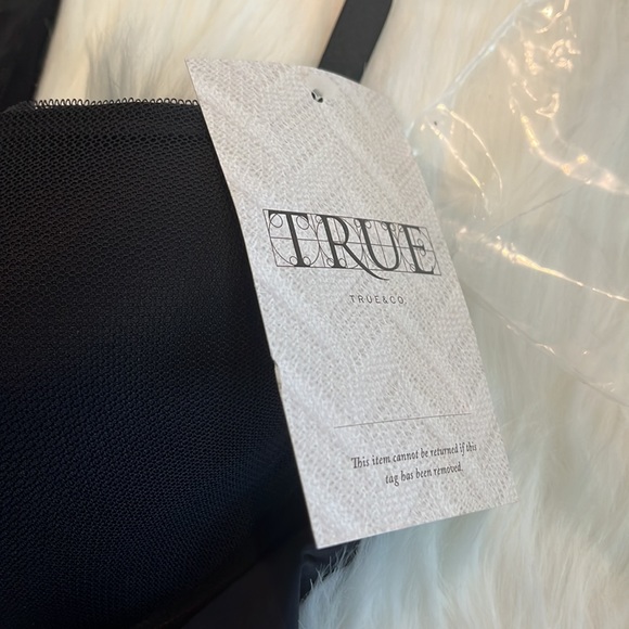 NWT True & Co. 36C Black Mesh Merced T-Back Underwire Bra - Picture 5 of 12
